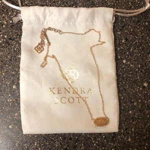 🌹Kendra Scott Elisa Rose Gold Drusy Pendant🌹